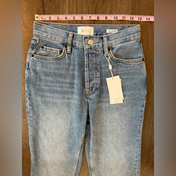 NWT Rails The Atwater Slouchy Straight Leg Crop Jean Blue Bleach Hem Size 23 - Picture 10 of 14